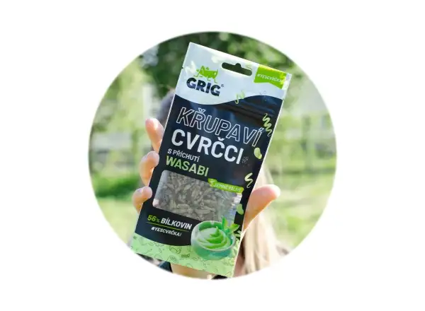 Grig křupaví cvrčci Wasabi 13 g