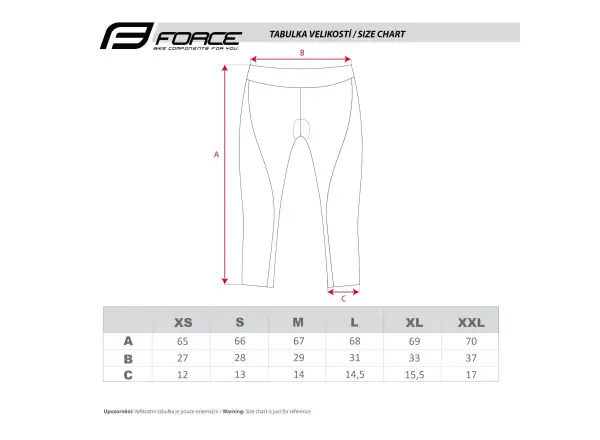 Force Lady Bike dámské kraťasy s vložkou do pasu černá