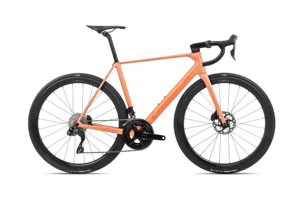 Orbea Orca M30iLTD PWR silniční kolo Orange Cloud/Stone Blue