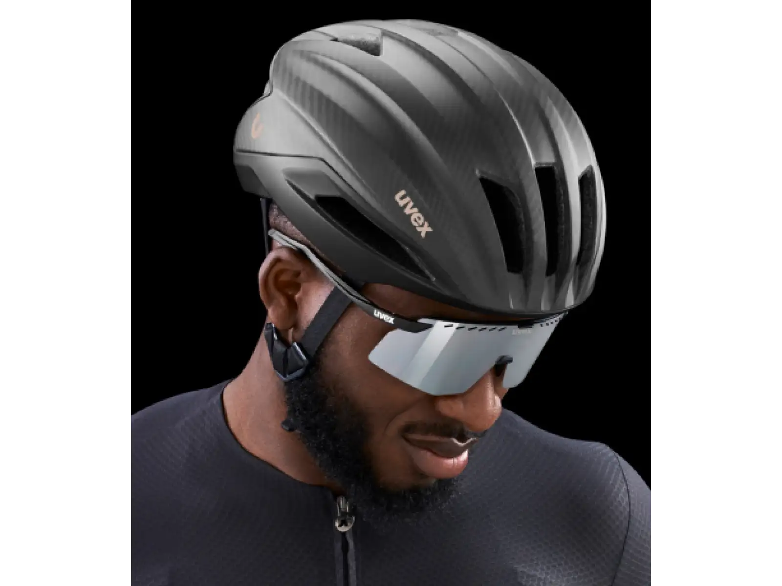 Uvex Ultimate Surge Carbon Mips silniční přilba All Black Matt