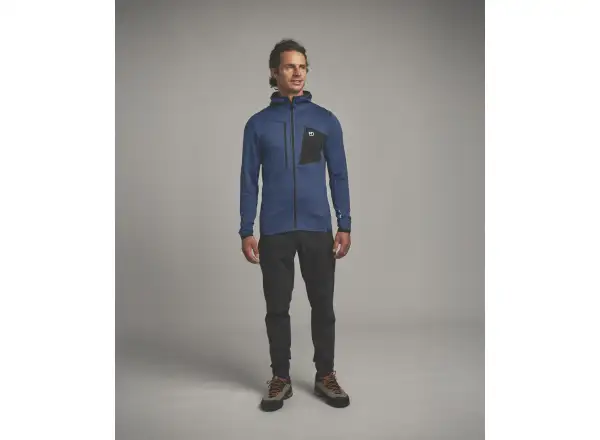 Ortovox Fleece Grid Hoody pánská mikina Black Raven