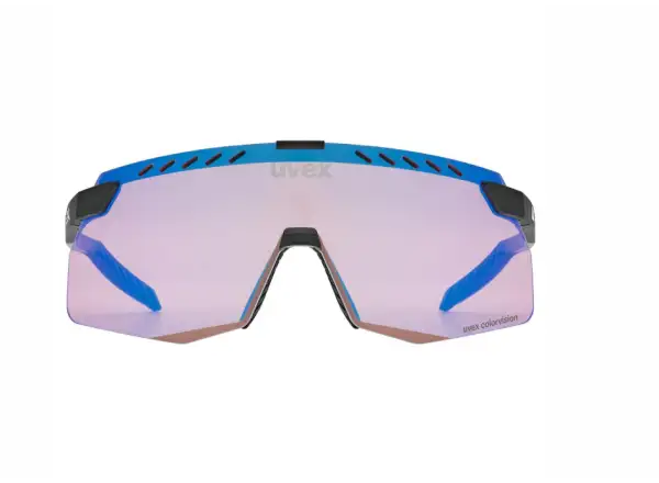 Uvex Pace Stage S CV cyklistické brýle Black matt/Mirror Blue
