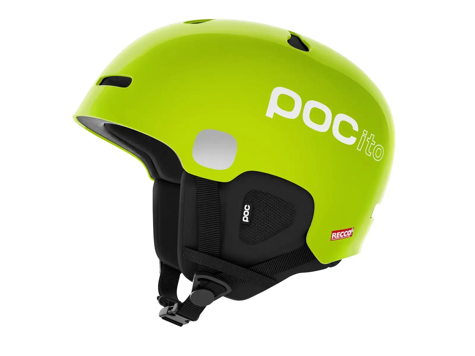POC POCito Auric Cut MIPS dětská lyžařská helma Fluorescent Yellow/Green vel. XS-S (51-54 cm)