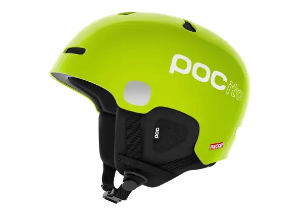 POC POCito Auric Cut MIPS dětská lyžařská helma Fluorescent Yellow/Green vel. XS-S