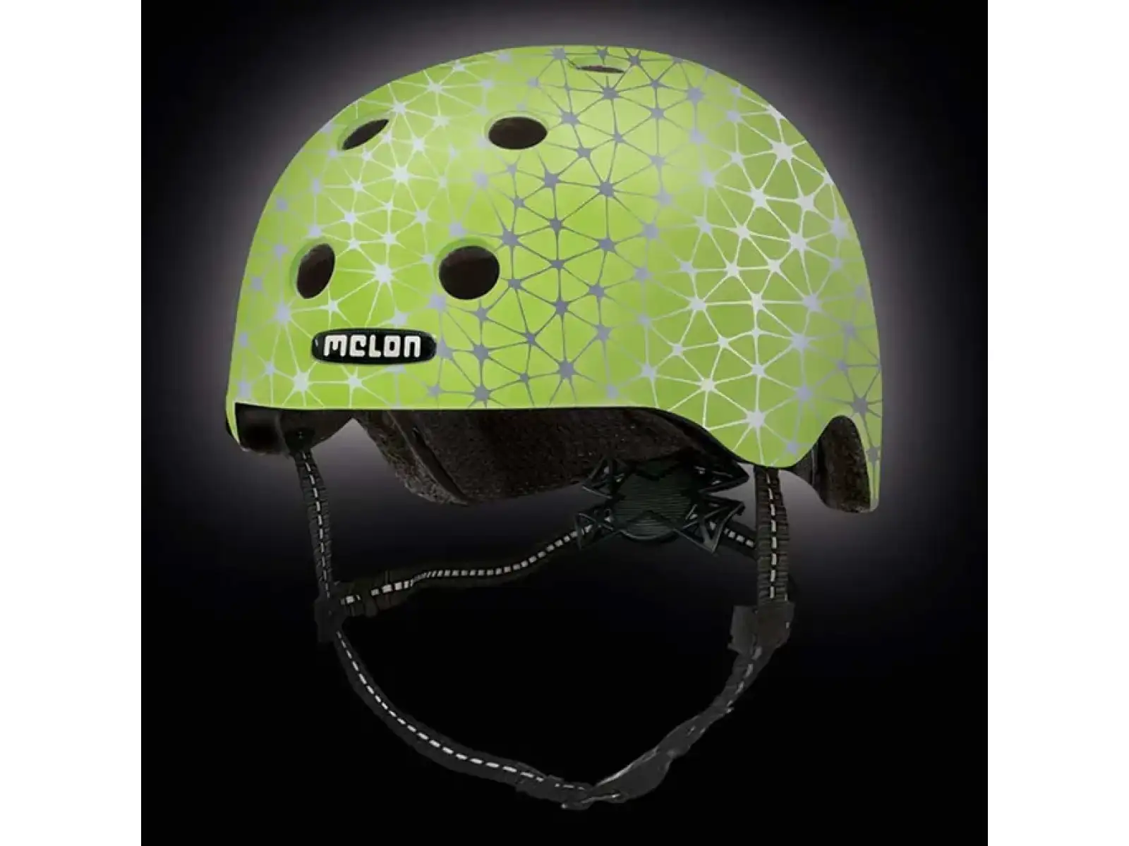 Melon Toddler Reflective dětská reflexní přilba Magic Green