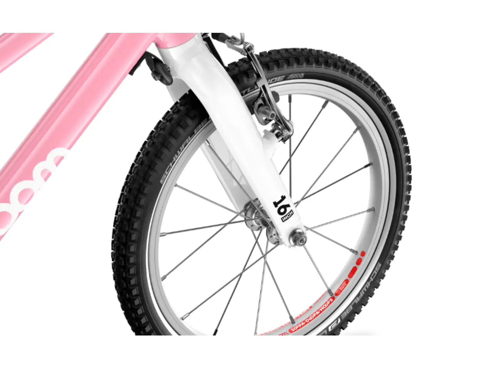 Woom Go 3 dětské kolo 16" Powder Pink