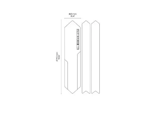 All Mountain Style ochranné polepy pod řetěz Mazel/Black