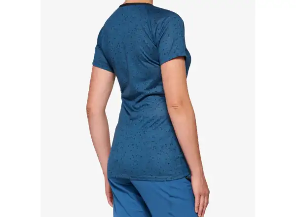 100% Airmatic dámský dres krátký rukáv Slate Blue