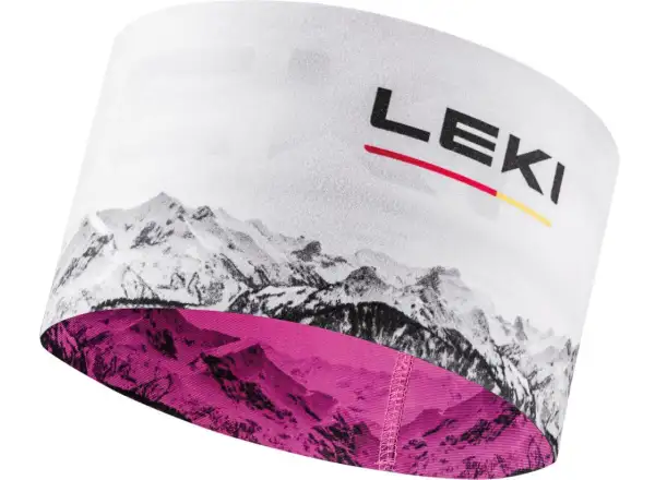 Leki XC Headband čelenka neon pink/white vel. Uni