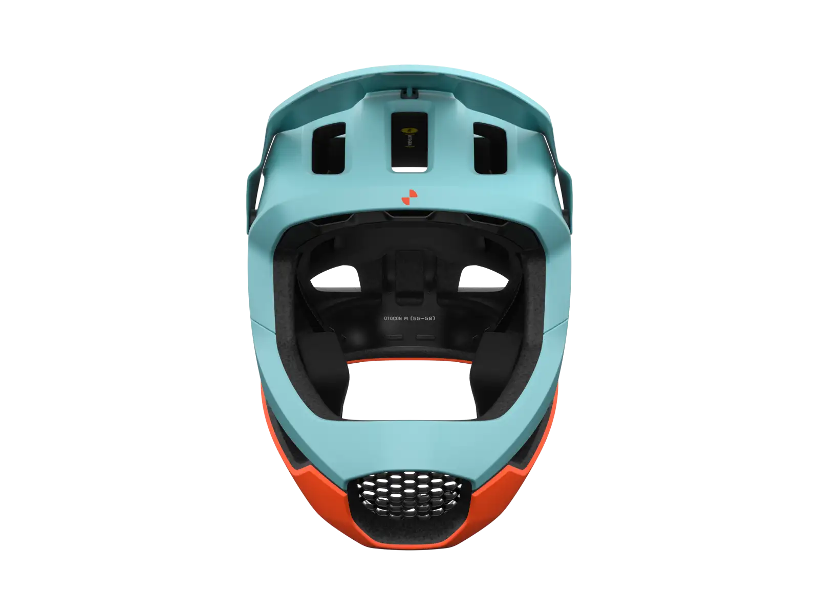 POC Otocon Race MIPS přilba Indicolite Blue Matt/Carnelian Orange Matt