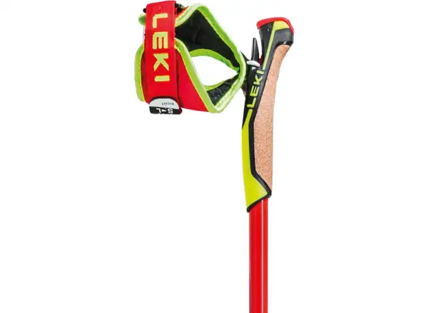 Leki HRC Max běžecké hole bright red/neon yellow/carbon structure