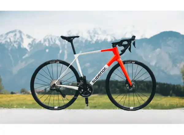 Superior X-Road 9.5 GF silniční kolo gloss grey / orange red