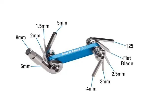Park Tool IB-2 multiklíč I-Beam 10 funkcí