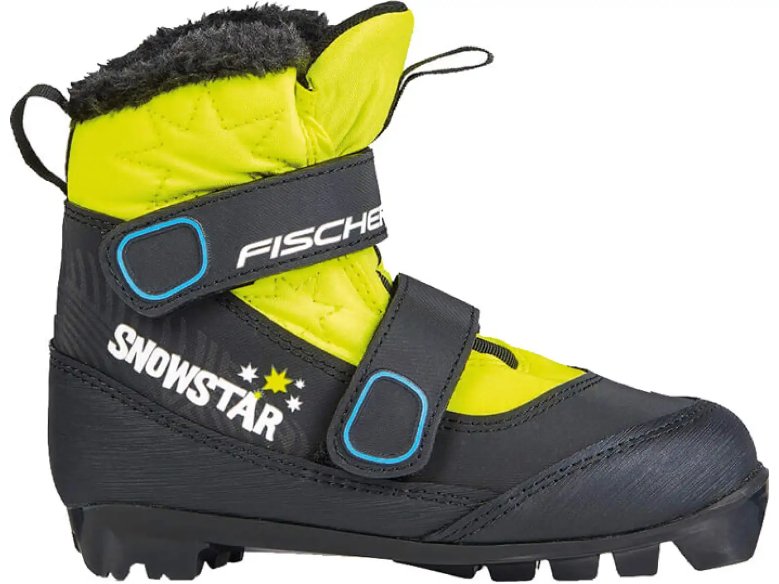 Fischer Snowstar Black Yellow dětské boty na běžky