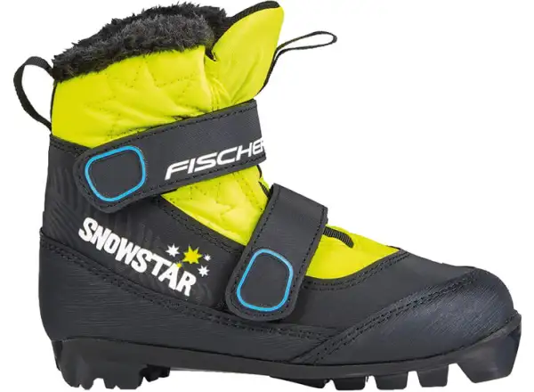 Fischer Snowstar Black Yellow dětské boty na běžky