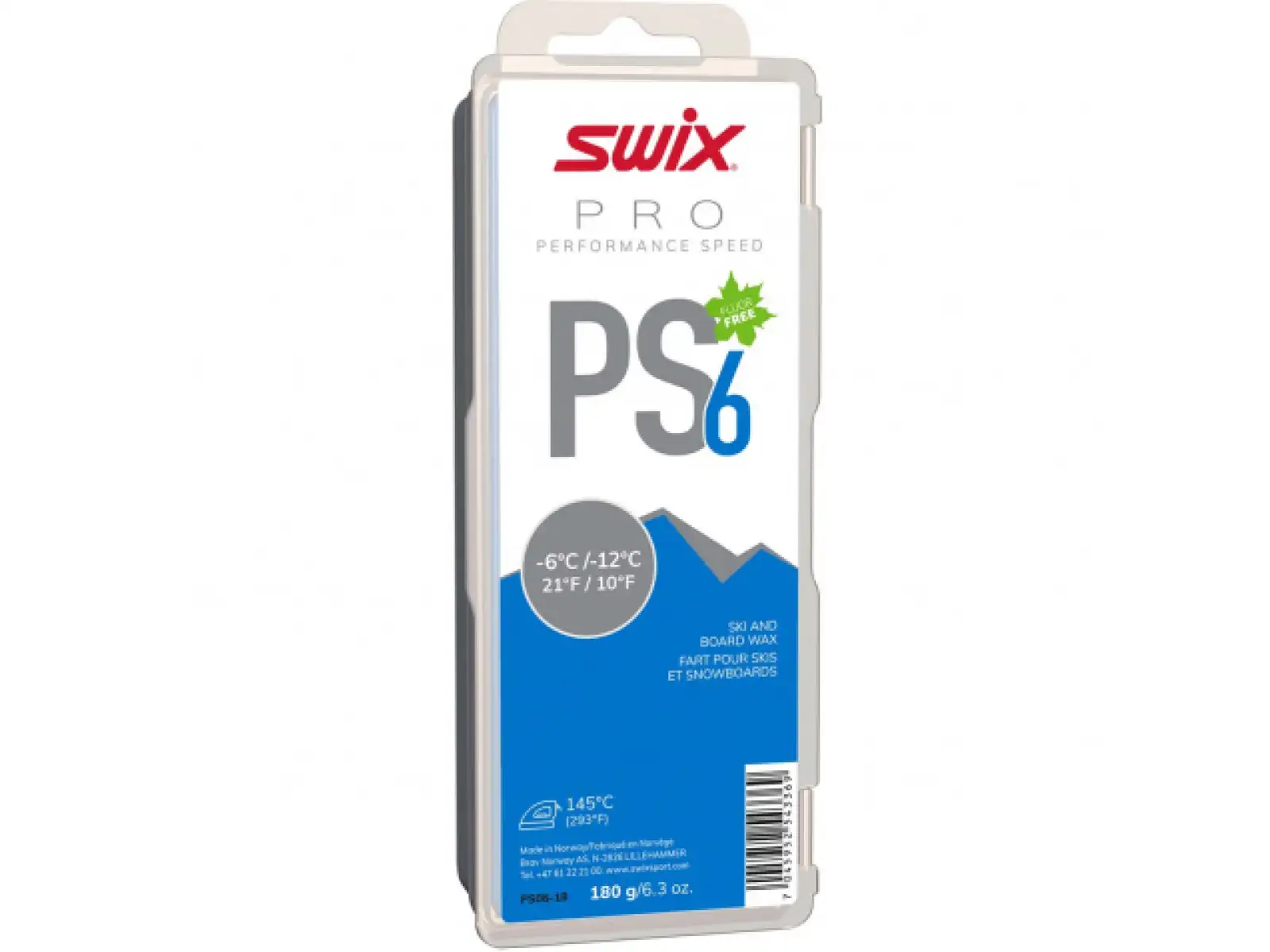 SwixPS06-18 Pure Speed skluzný vosk 180g