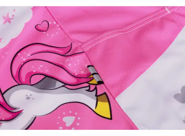 Etape Rio dětský dres krátký rukáv bílá/růžová