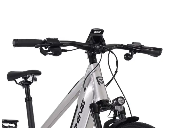 Rock Machine eSTORM 70 TOUR horské elektrokolo Gloss Silver/Black/Grey