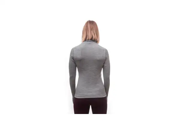Sensor Merino Bold Roll Neck dámské triko dlouhý rukáv Cool Gray