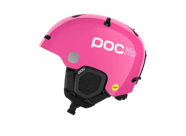 POC POCito Fornix MIPS dětská lyžařská helma Fluorescent Pink