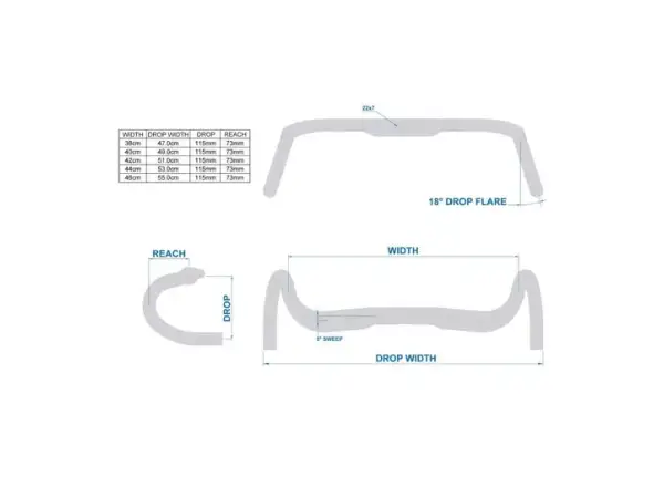 Ritchey Comp Butano Internal Routing 38 řidítka černá