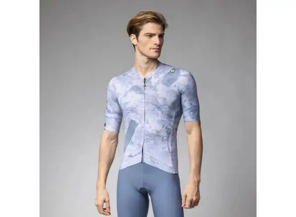 Alé PR-E Marble pánský dres krátký rukáv Steel Blue
