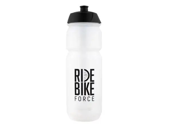 Force Ride Bike cyklistická láhev 750 ml transparentní/černá