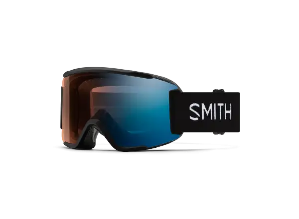 Smith Squad S lyžařské brýle Black / ChromaPop Pro Photochromic Blue Mirror