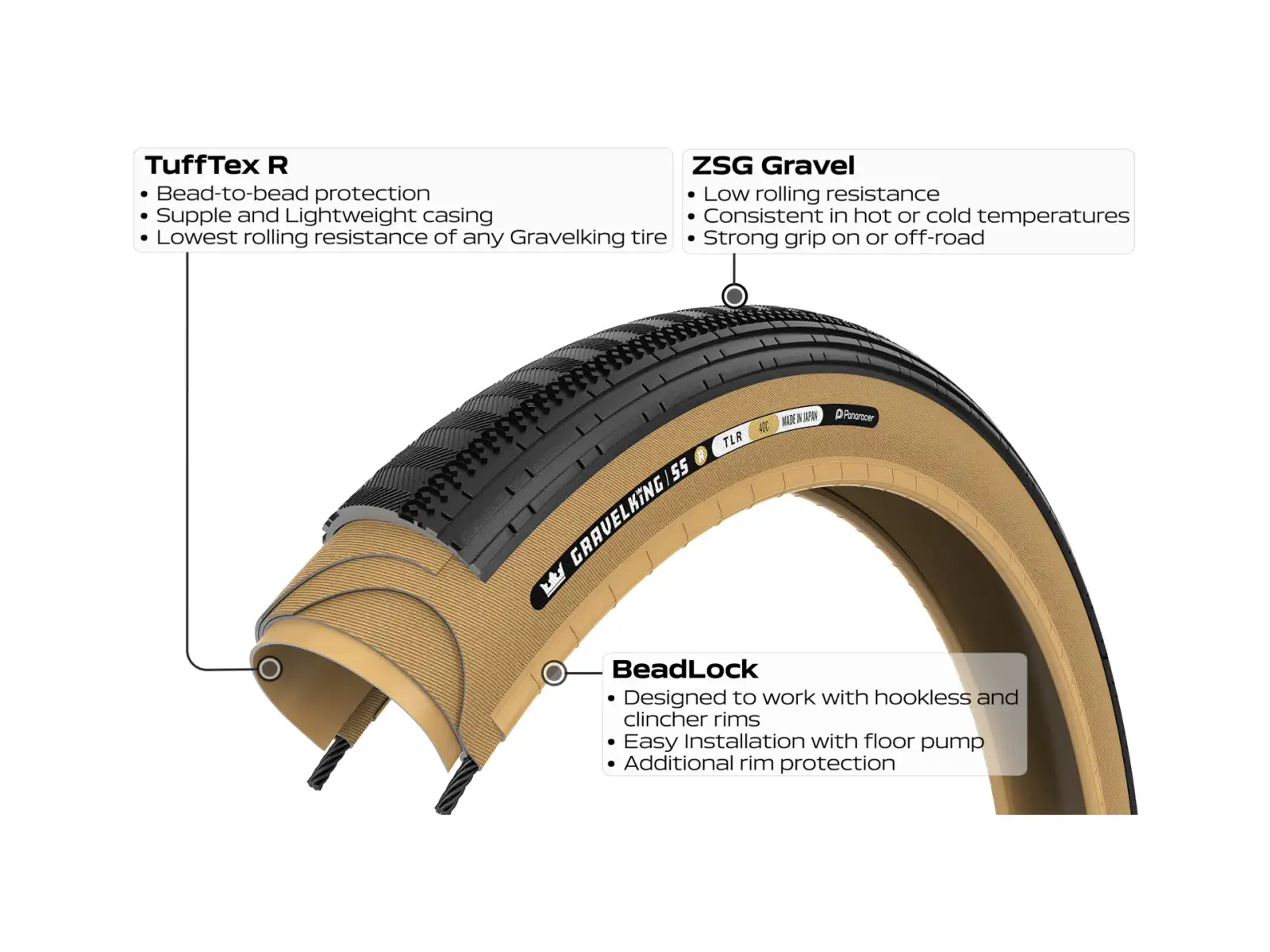 Panaracer GravelKing SS R plášť  700x35 černá/amber
