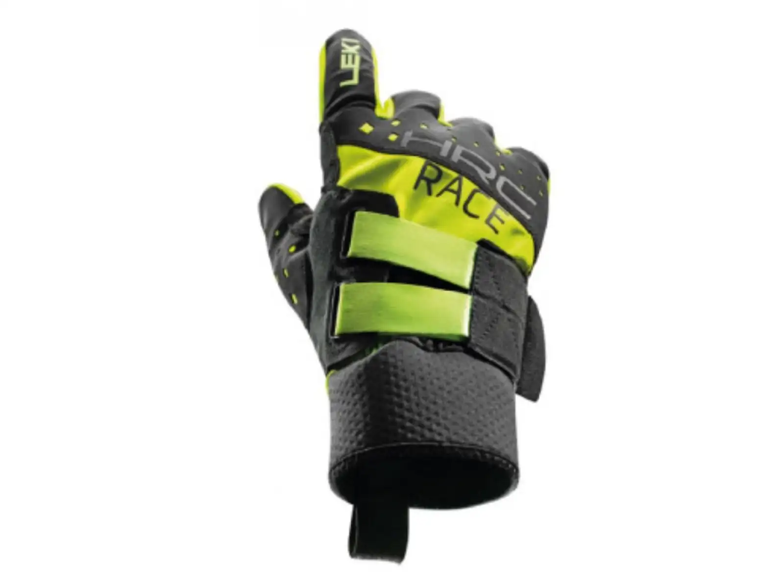 Leki HRC Race Shark běžecké rukavice Black/Neon yellow