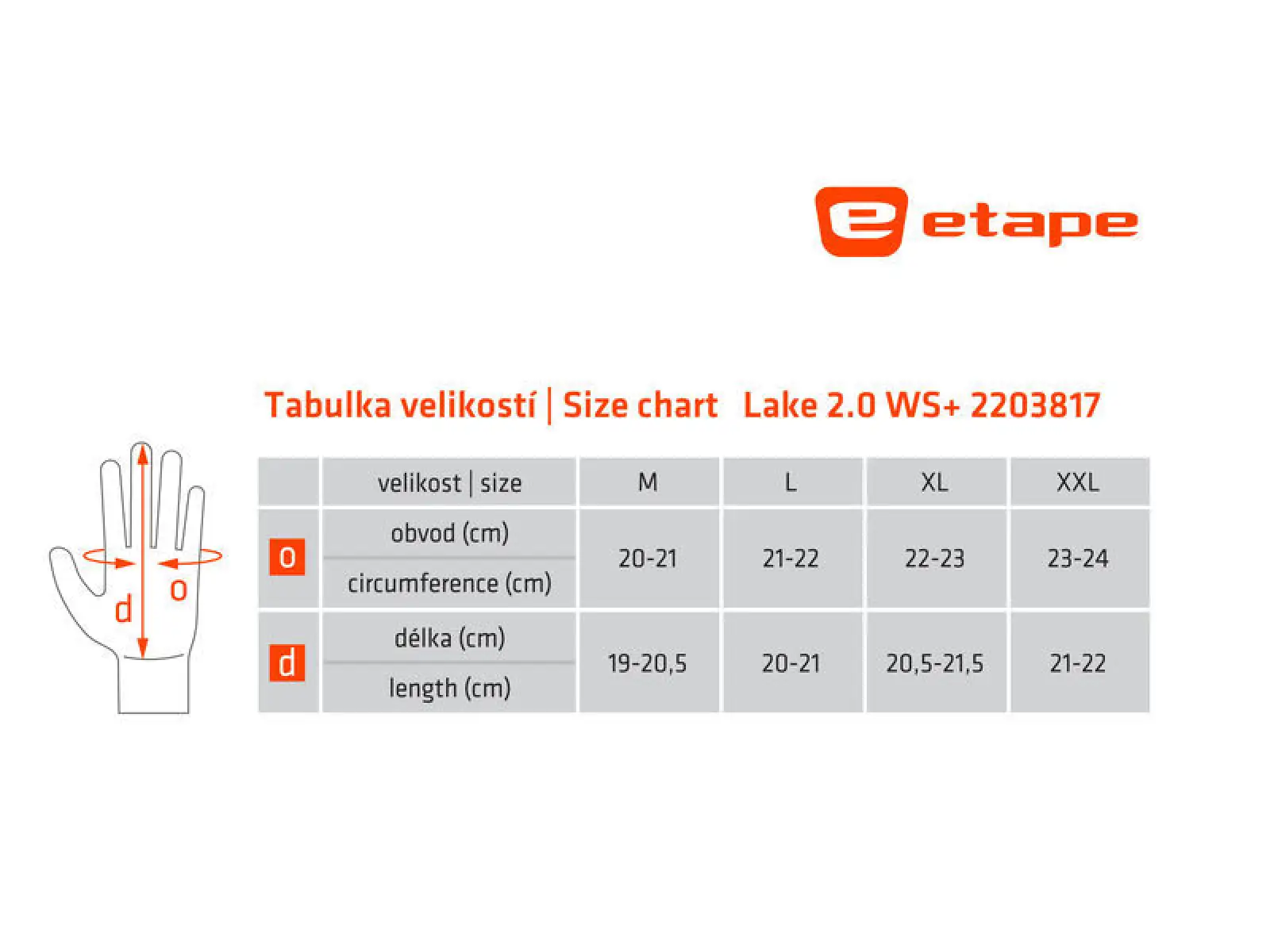 Etape Lake 2.0 WS+ zateplené rukavice černá