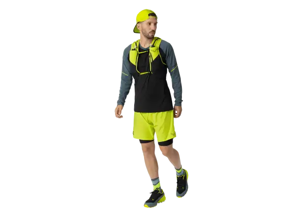 Dynafit Alpine Pro 2v1 pánské běžecké kraťasy Ultra Yellow