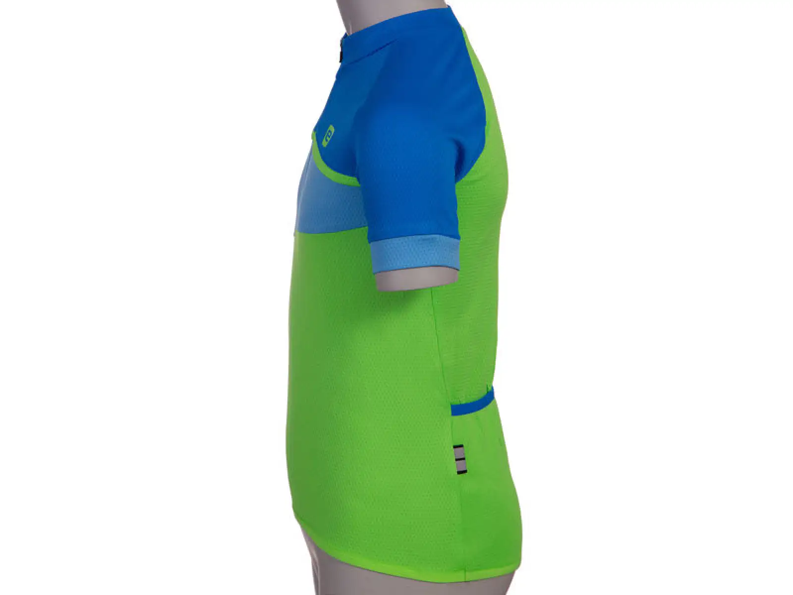 Etape Peddy dětský dres krátký rukáv zelená/modrá