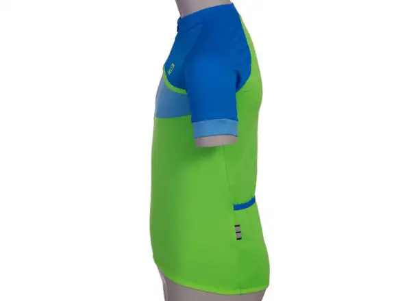 Etape Peddy dětský dres krátký rukáv zelená/modrá