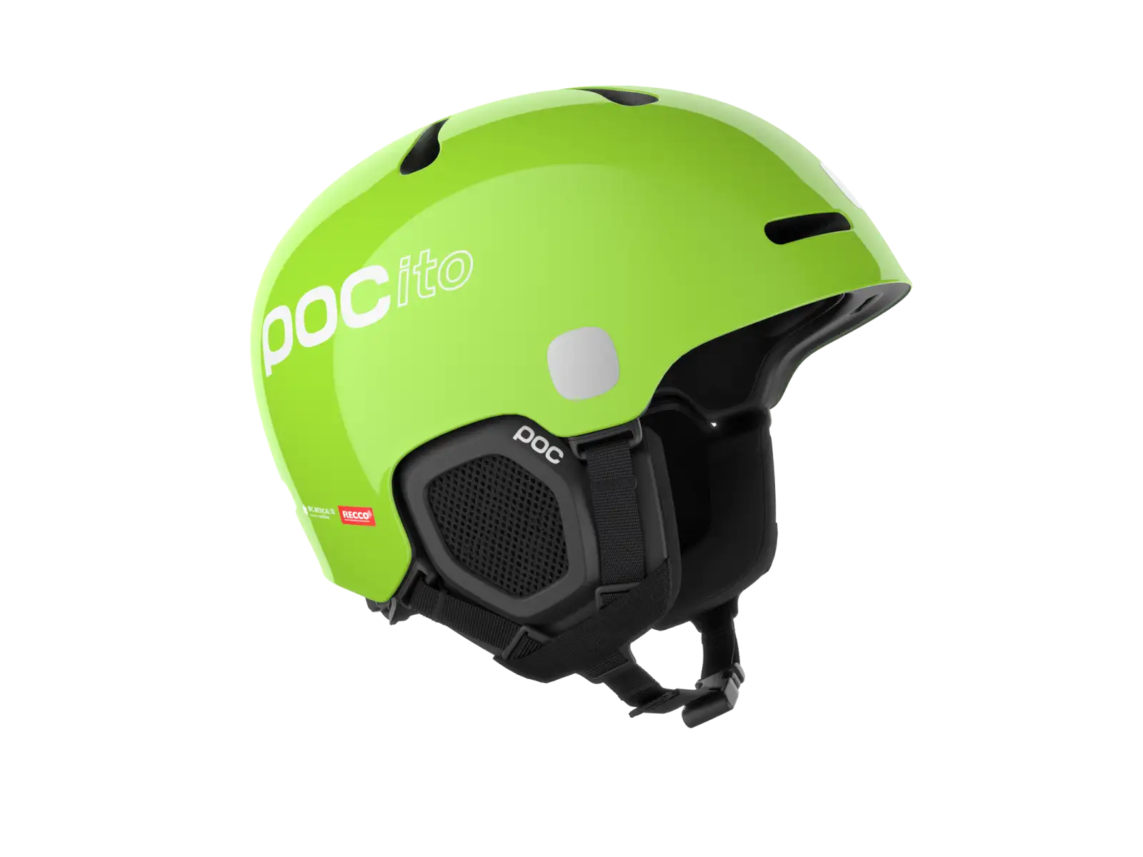 POC POCito Fornix MIPS dětská lyžařská přilba Fluorescent Yellow/Green