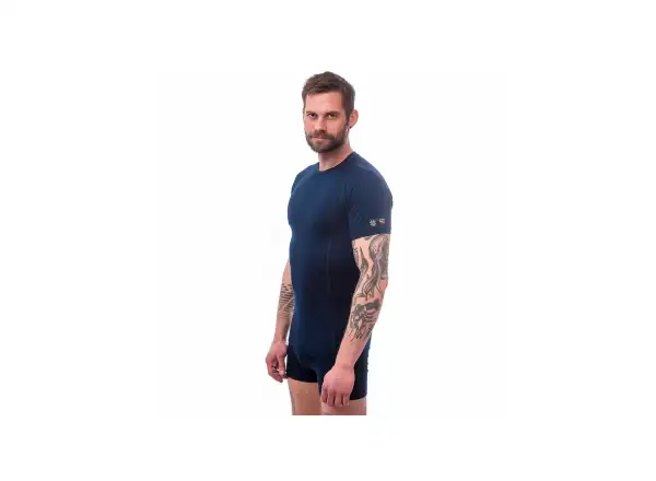 Sensor Merino Active pánské triko krátký rukáv Deep Blue