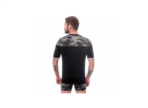 Sensor Merino Impress pánské triko krátký rukáv čená/Honeycomb