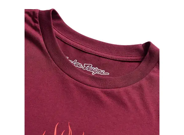 Troy Lee Designs Flame 2 pánské triko krátký rukáv Sangria