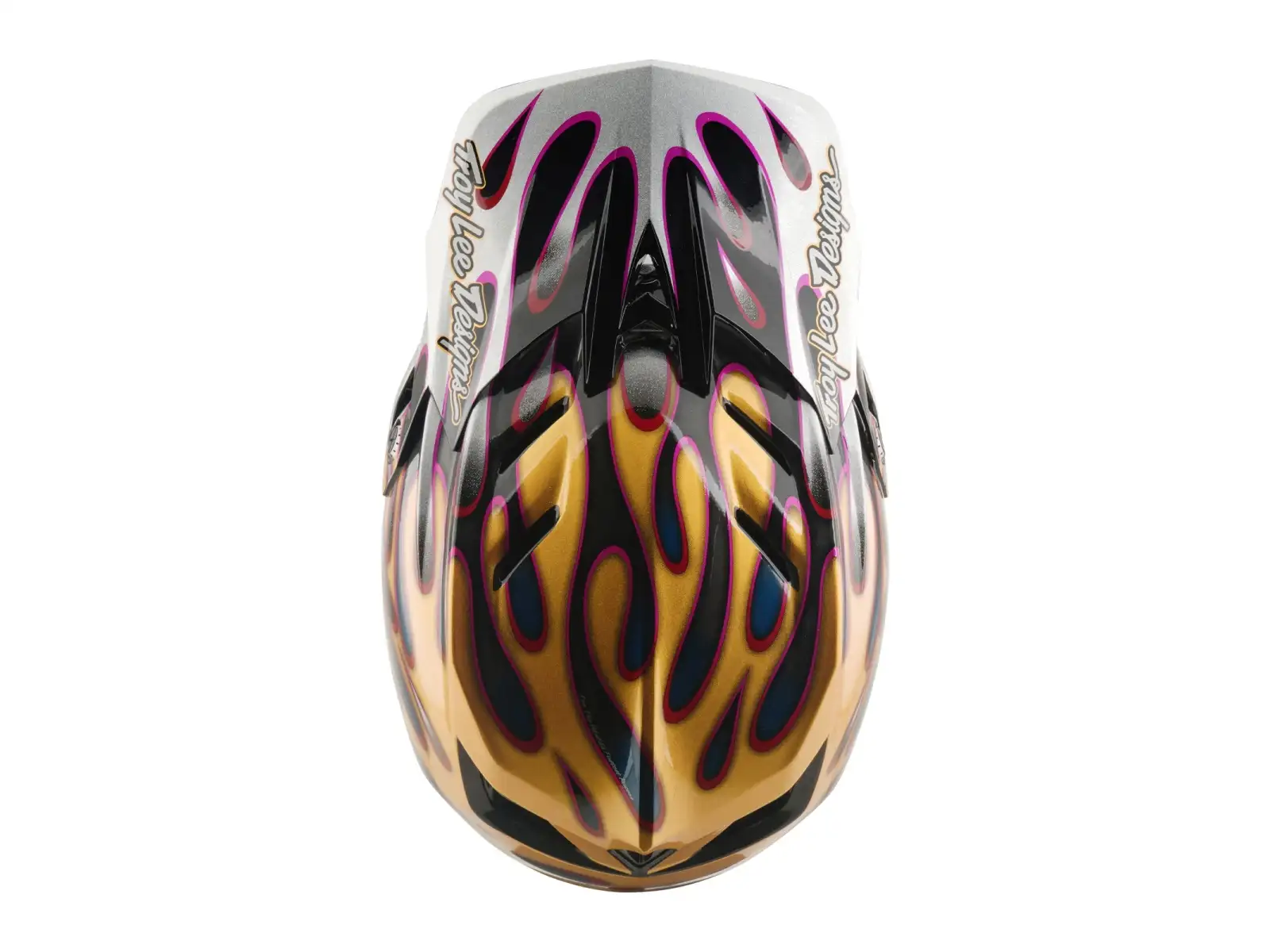 Troy Lee Designs D4 Carbon MIPS přilba Overspray Gold/Black
