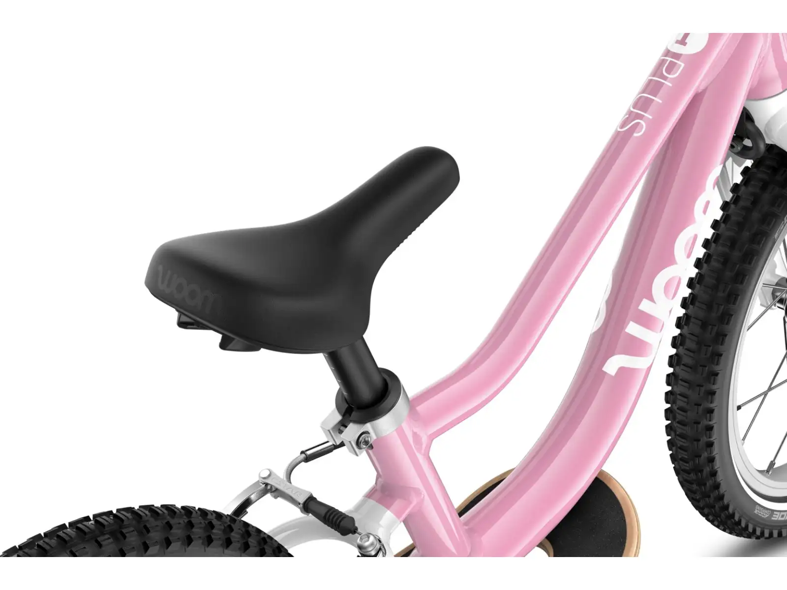 Woom GO 1 Plus dětské odrážedlo 14" barva Powder Pink