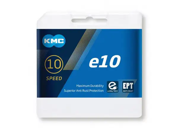 KMC E10 EPT řetěz 136 článků Dark Silver