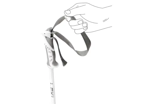 Leki Bliss sjezdové hole Gunmetal/White/Rosegold