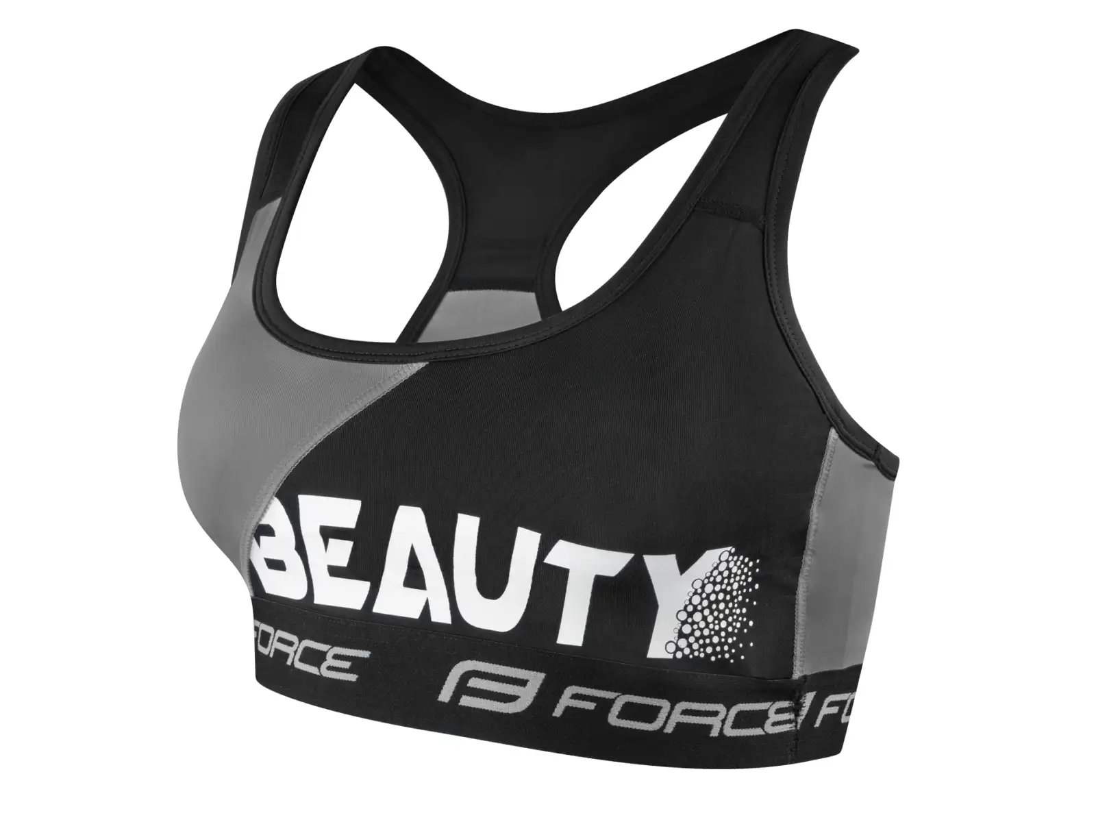 Force Beauty dámská sportovní podprsenka černá/šedá