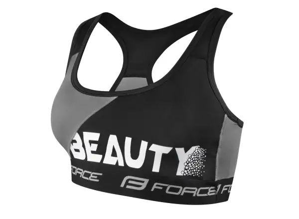 Force Beauty dámská sportovní podprsenka černá/šedá