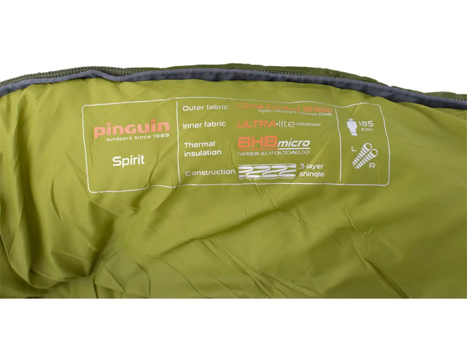 Pinguin Spirit CCS spací pytel 185 cm modrá