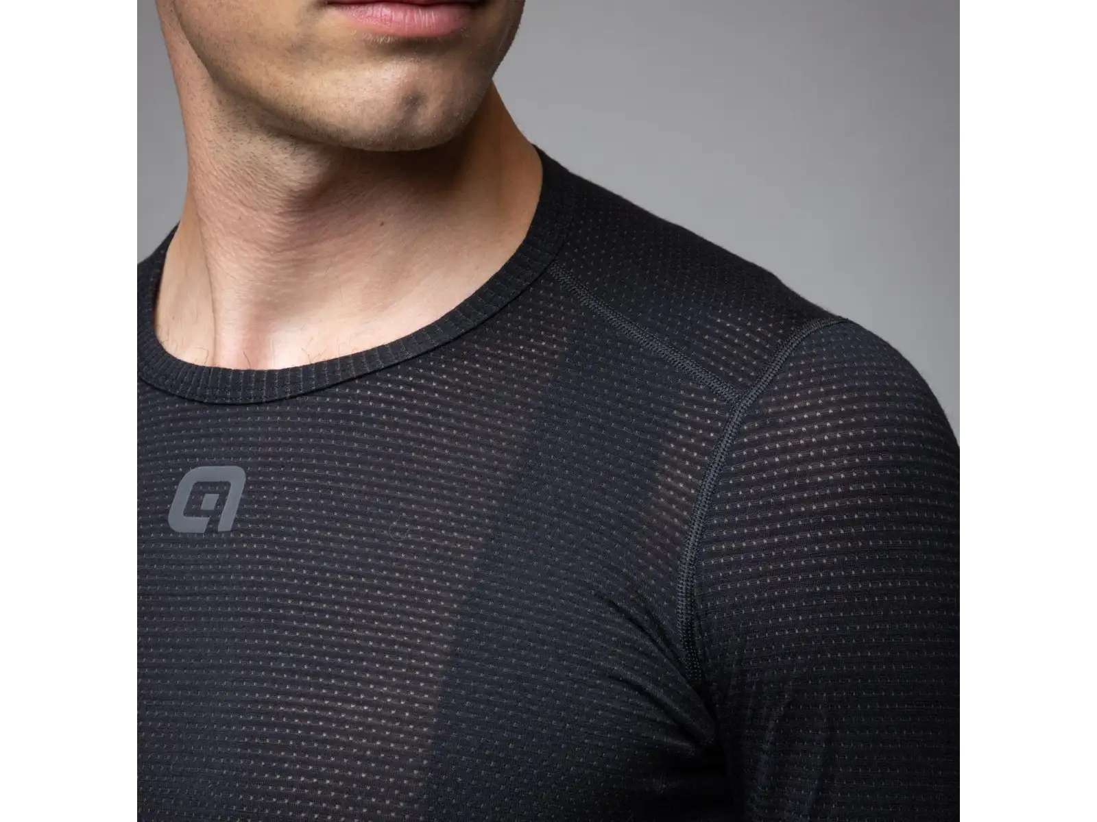 Alé Intimo Merino pánské spodní triko dlouhý rukáv Black