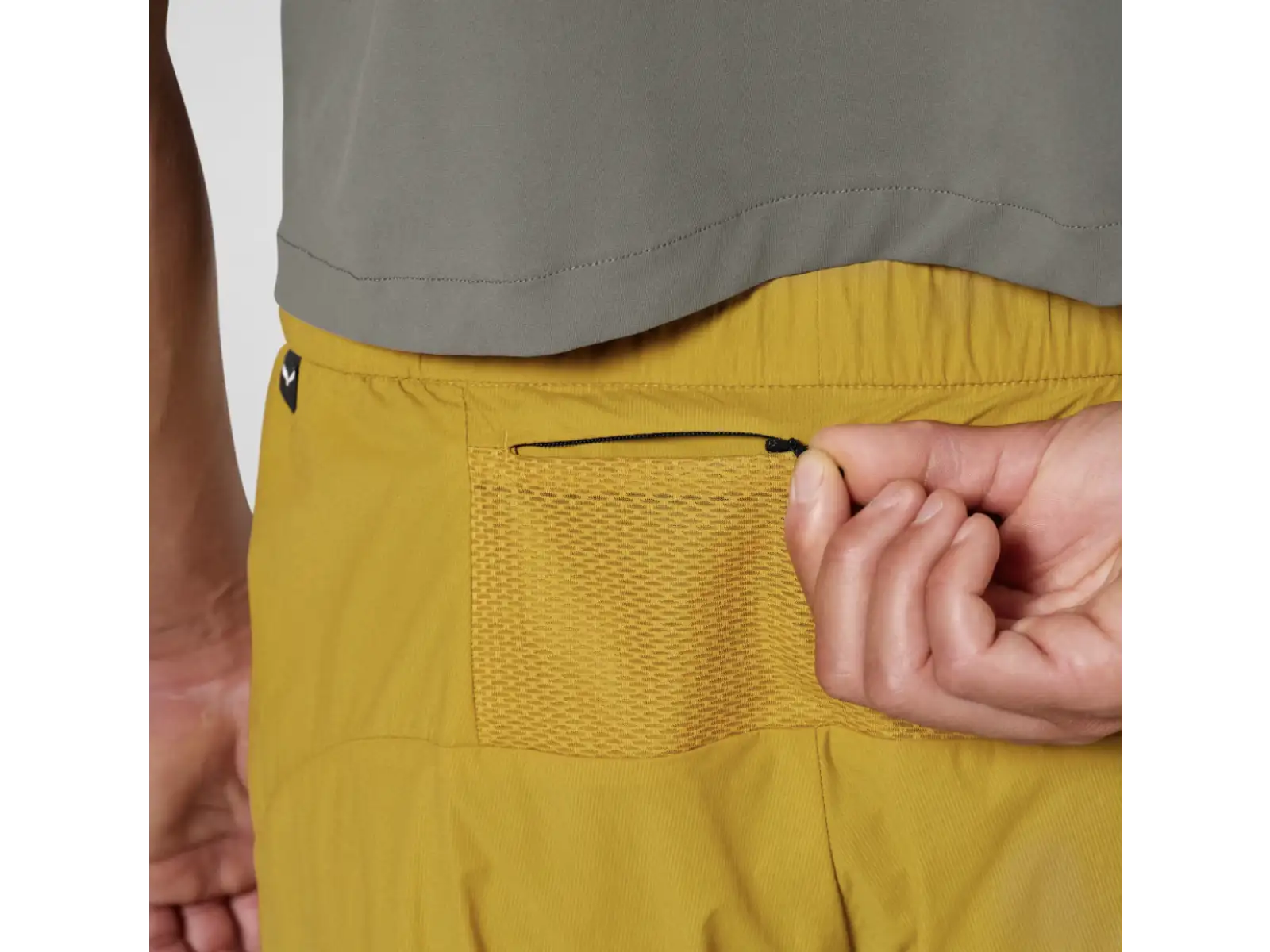 Salewa Pedroc Durastretch 2v1 pánské kraťasy Olive Oil