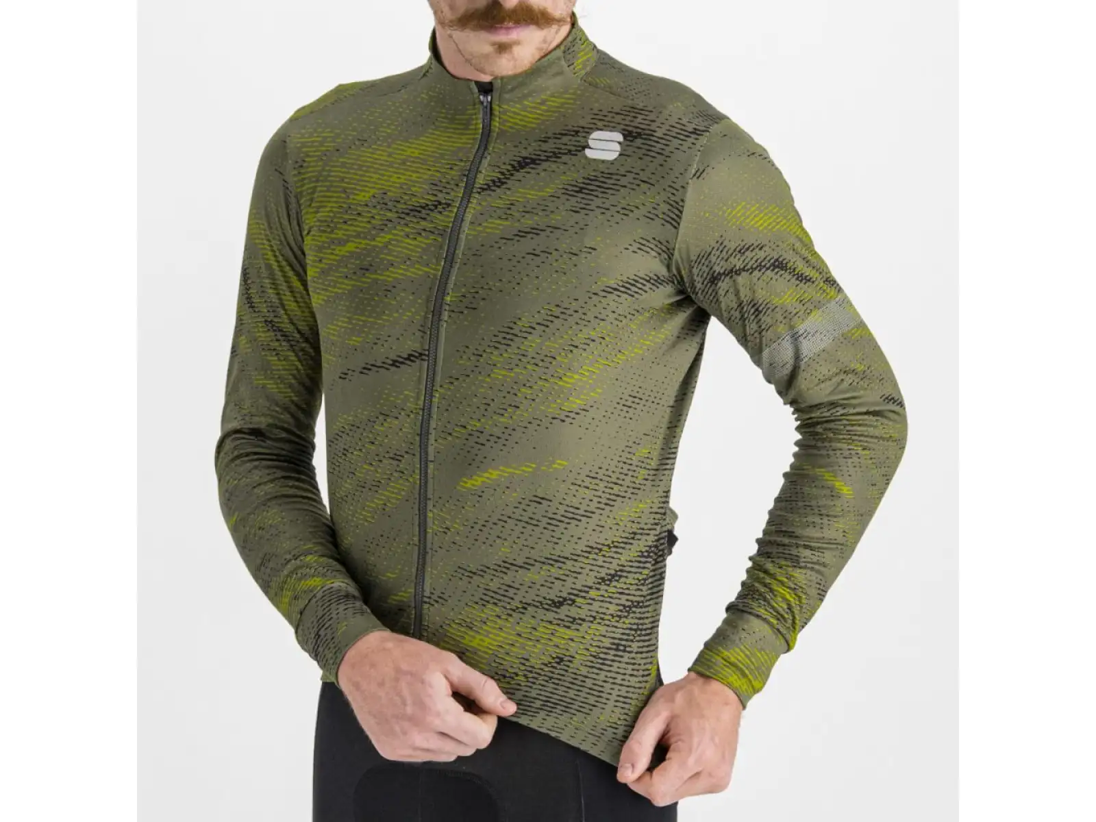 Sportful Cliff Supergiara pánský dres dlouhý rukáv beetle guacamole black