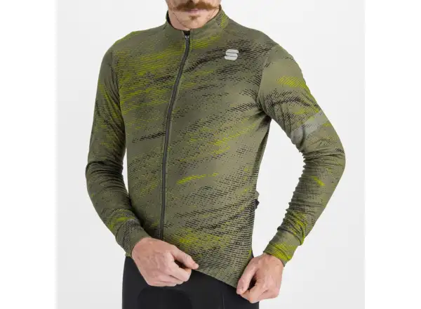Sportful Cliff Supergiara pánský dres dlouhý rukáv beetle guacamole black