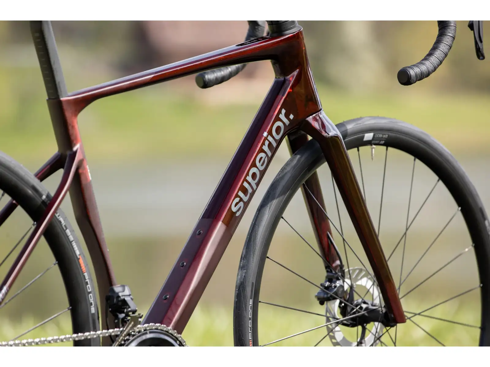 Superior XR 9.7 GF gravel kolo Gloss Carbon Red